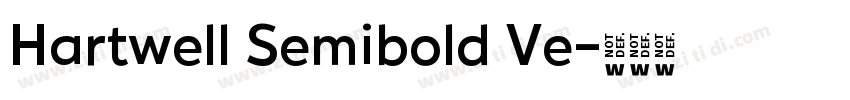 Hartwell Semibold Ve字体转换